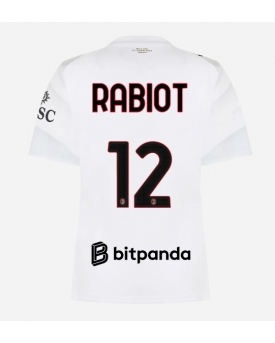 AC Milan Adrien Rabiot #12 Maglia Gara Trasferta Repliche 2026-27 Donna Maniche Corte AC Milan Adrien Rabiot #12 Maglia Gara Trasferta Repliche 2026-27 Donna Maniche Corte